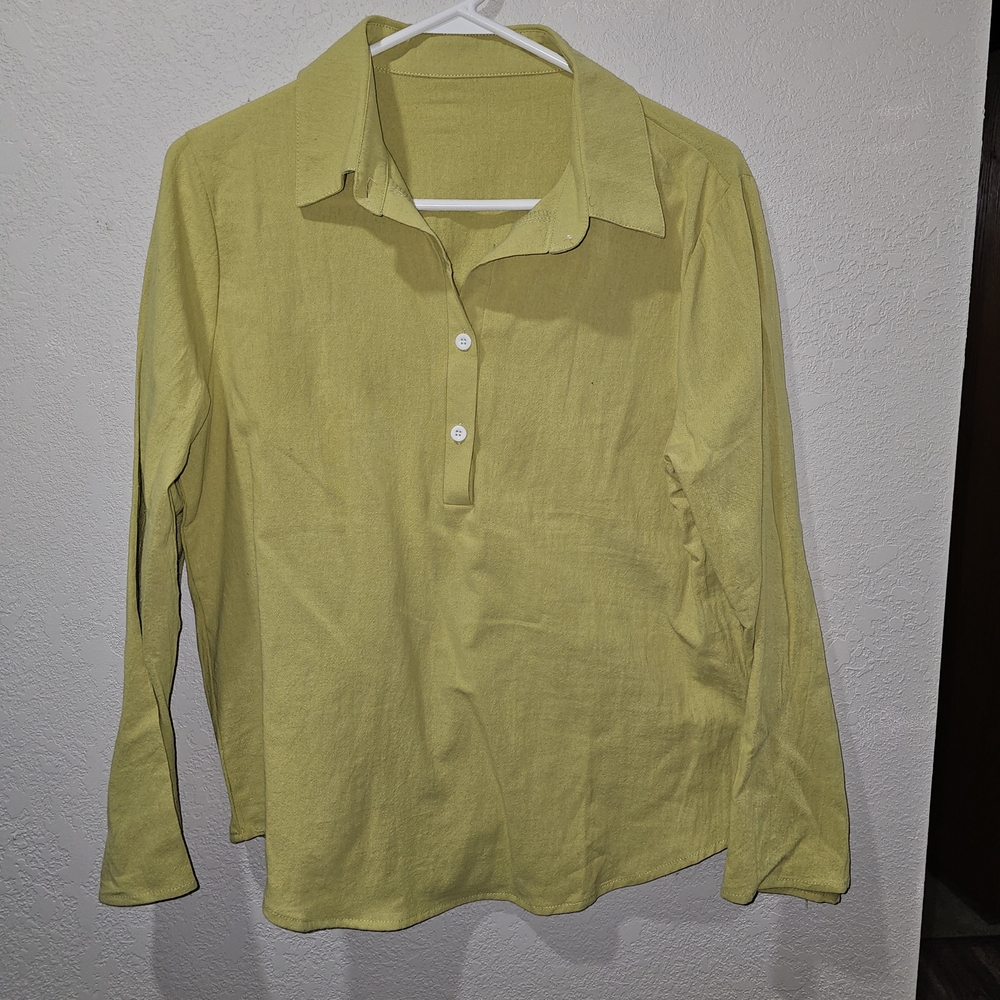 Women's Long Sleeve Blouse 100 % Cotton